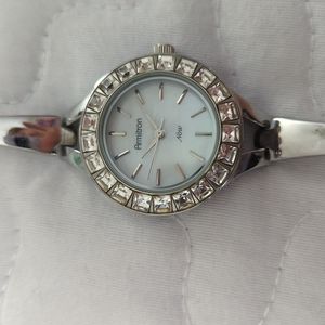 REDUCED TO SELL!!GORGEOUS Armitron bangle watch with Swarovski crystal dial.